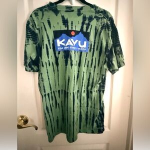 KAVU Klear Above Etch Art Forest Tie Dye Men’s Medium 100% Organic Cotton
